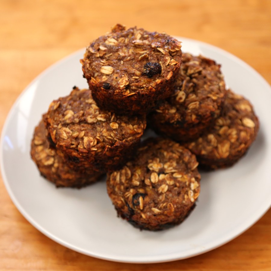 Homemade vegan muffins